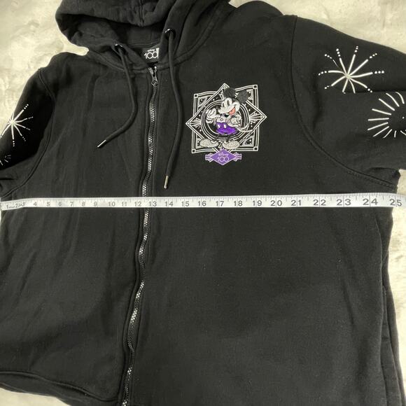 🔥Disney 100 Mickey Mouse & Friends Embroidered Black Zipper Hoodie Sweatshirt - Picture 13 of 16